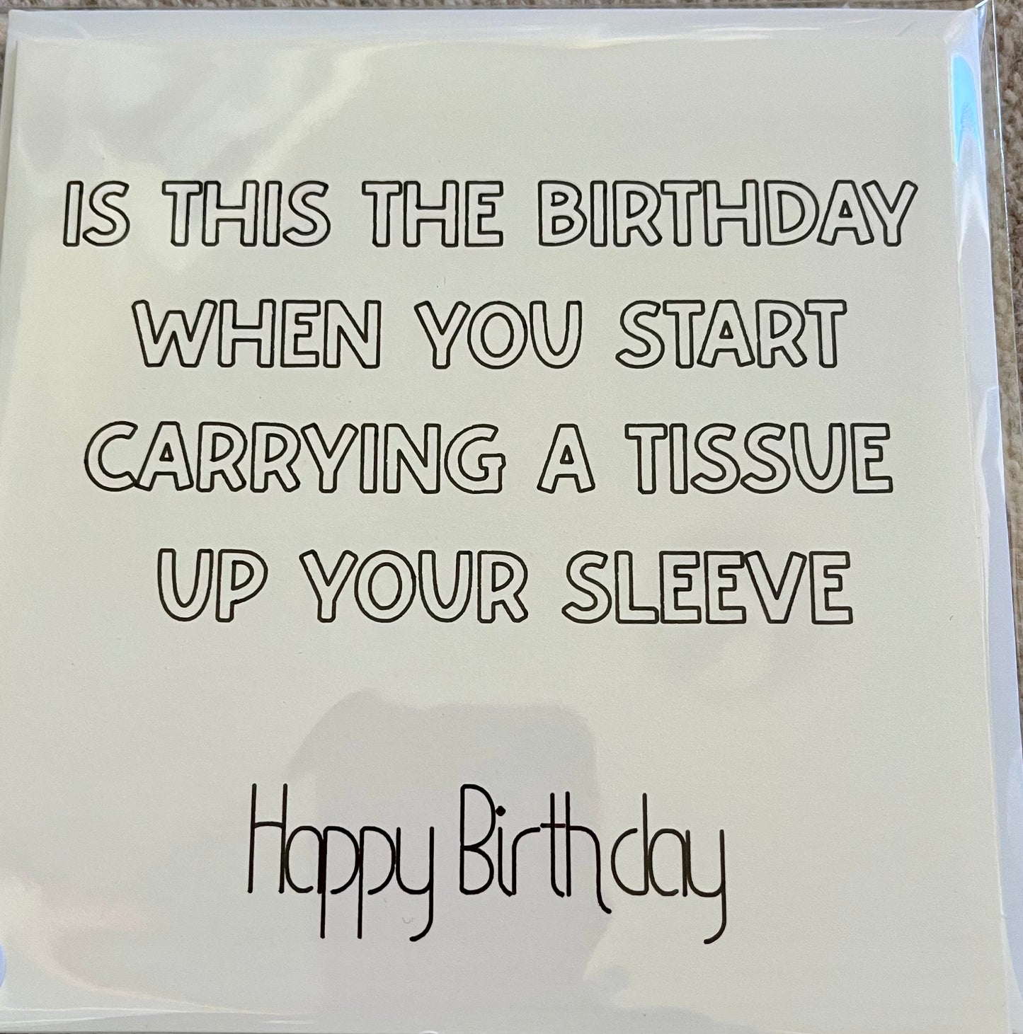Funny Growing Old Birthday Card
