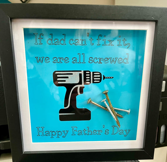Father's Day Shadow Box – Funny Gift for Dad
