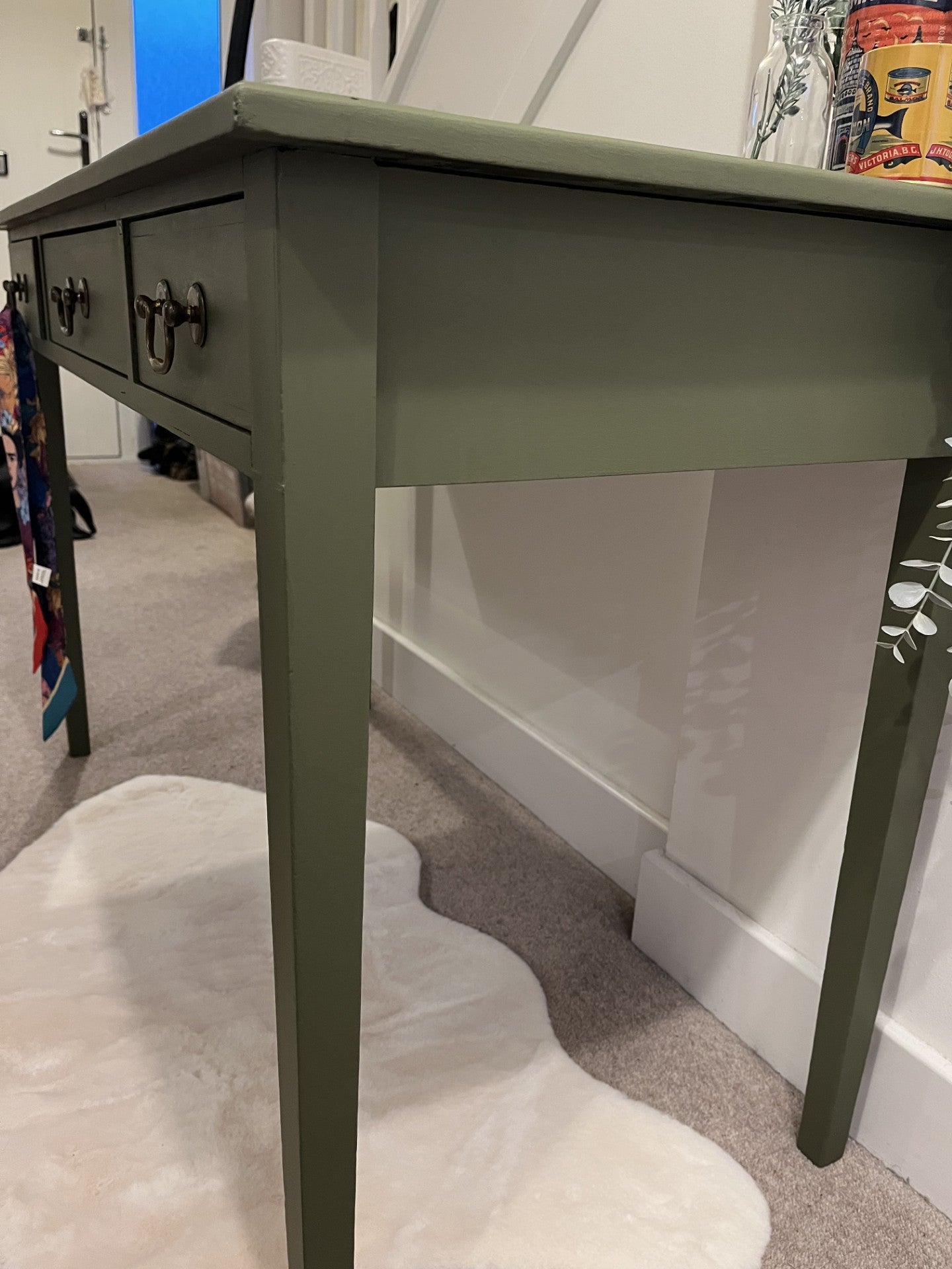 SOLD - Beautiful Three Drawer Desk/Console Table