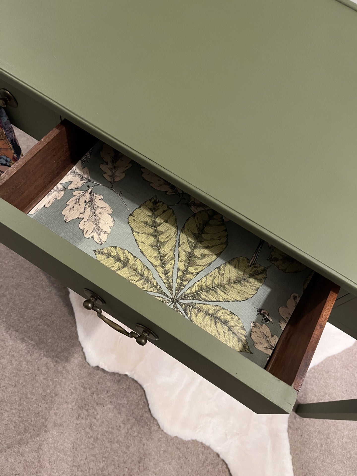 SOLD - Beautiful Three Drawer Desk/Console Table