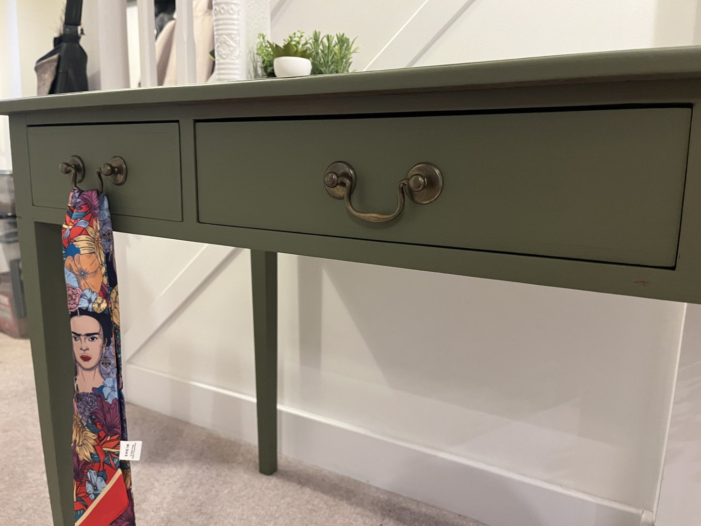 SOLD - Beautiful Three Drawer Desk/Console Table