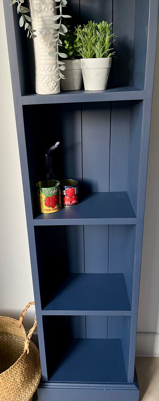 SOLD - Stunning Hand Painted, Slim, Bookcase