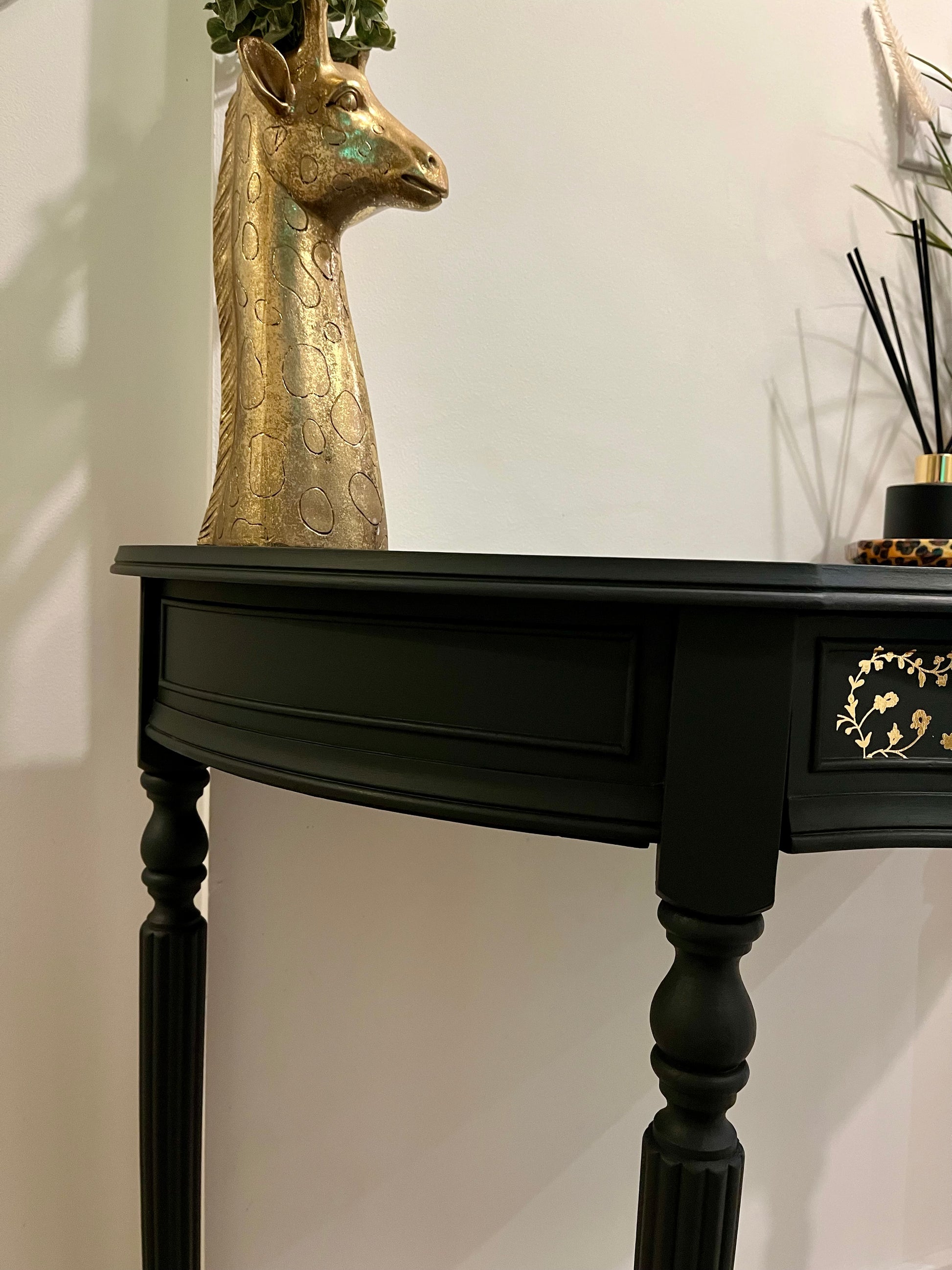 Black side table 