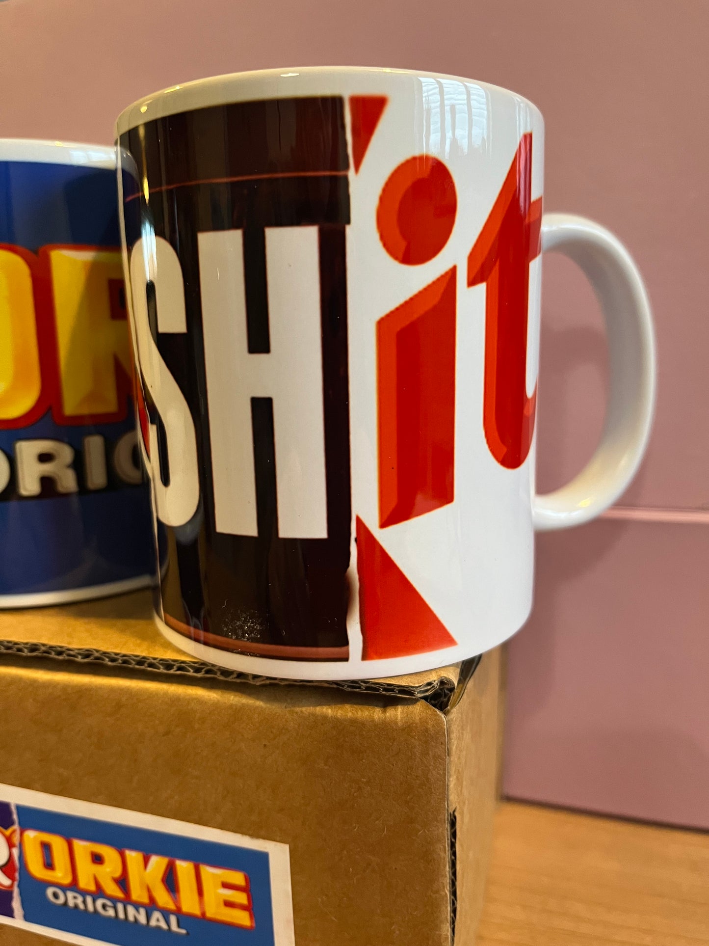 Chocolate wrapper style naughty mug