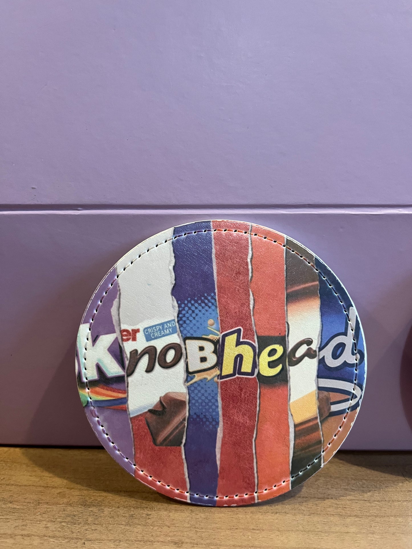 Chocolate wrapper style naughty coaster