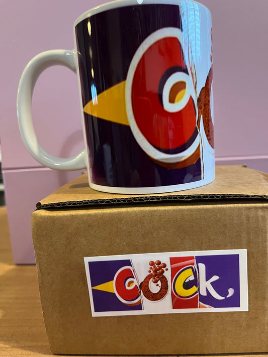 Chocolate wrapper style naughty mug