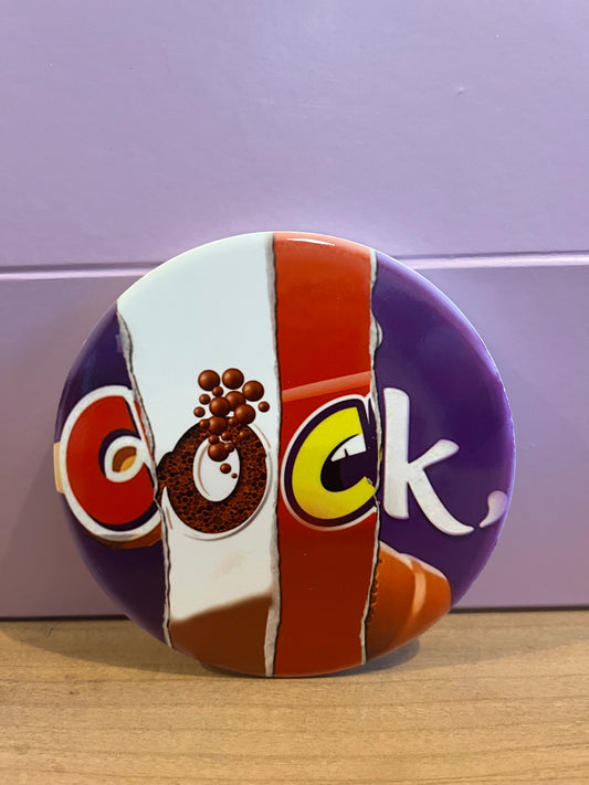 Chocolate wrapper style naughty coaster