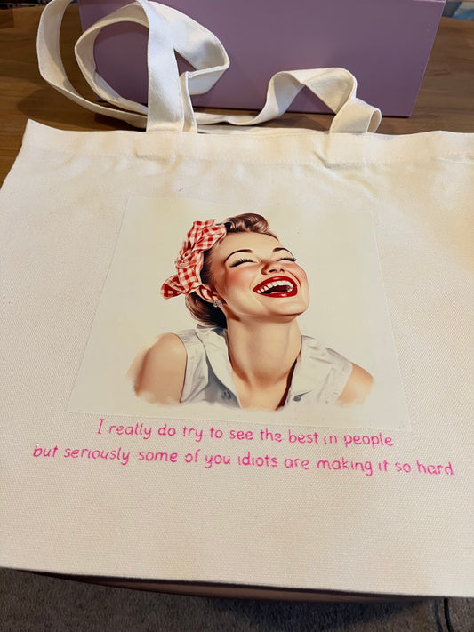 Tote bag 38cm wide x 33cm deep - various designs