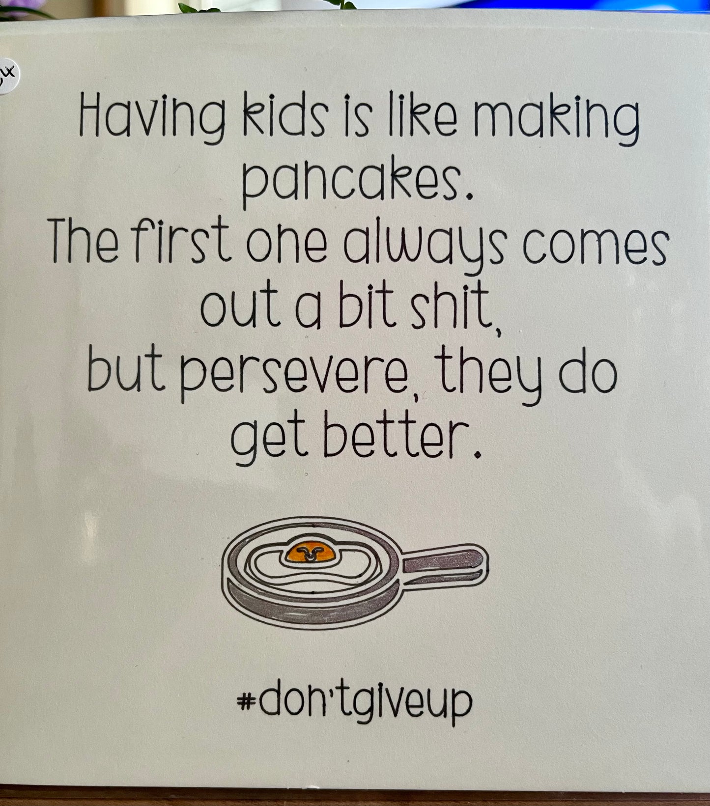 Funny First Child Card – Humorous Sibling Card, Blank Inside