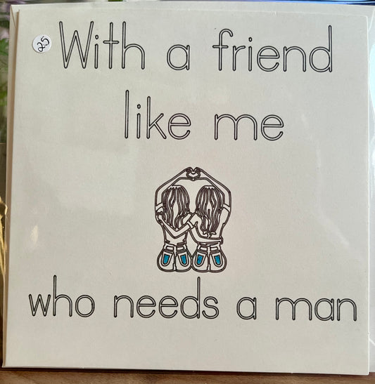 Friendship, Galentines greetings card