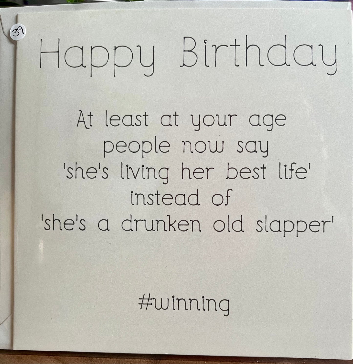 Humorous Rude Birthday Card for Her