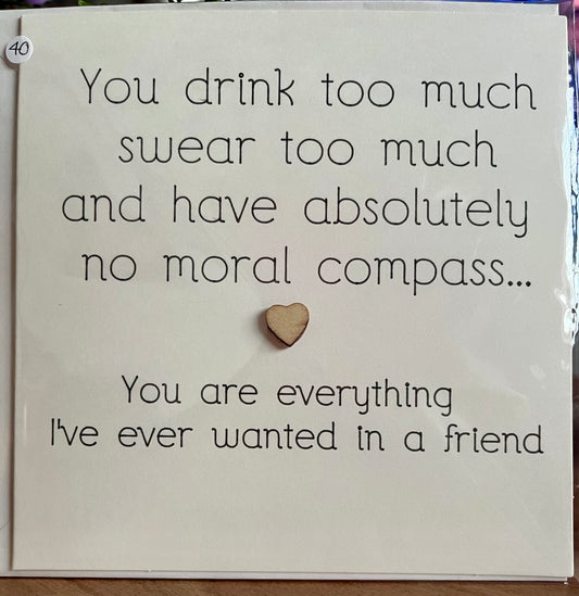 Hilarious Greetings Card for Your Best Friend