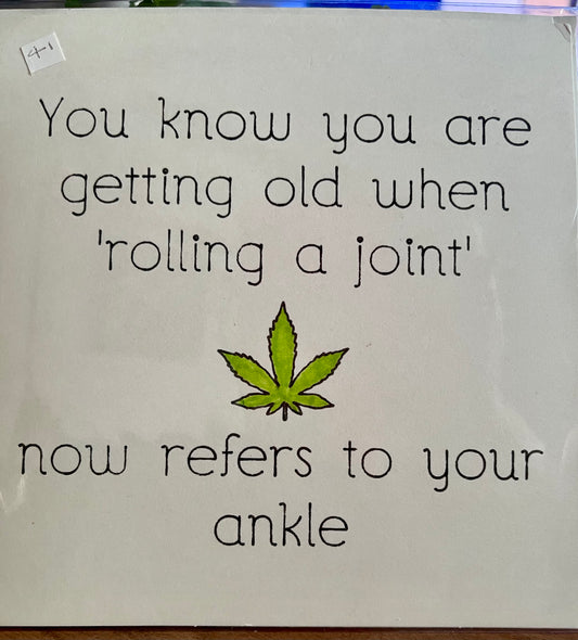 Humorous Getting Older Card | Joints Not Joints