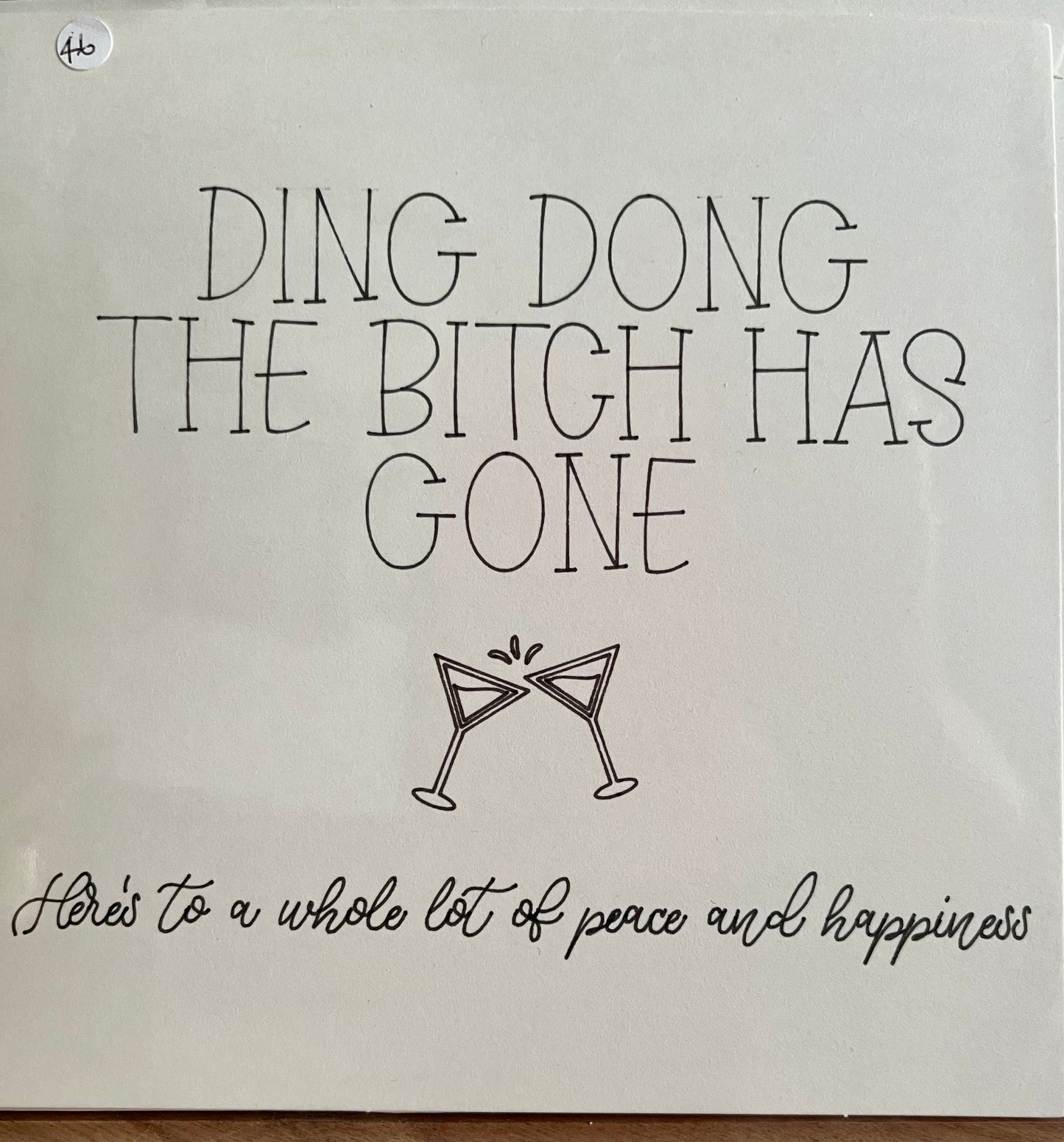 Funny Divorce & Break-Up Card – Blank Inside