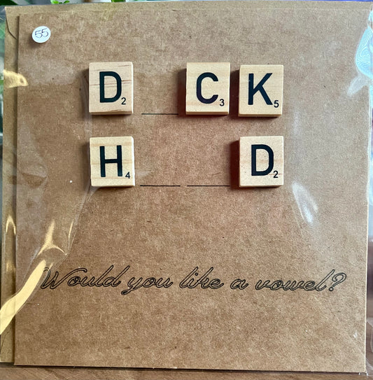 Rude Funny Greetings Card – Blank Inside