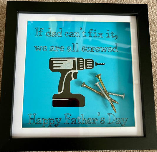 Father's Day Shadow Box – Funny Gift for Dad