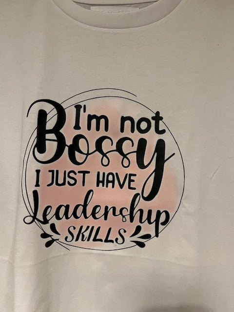 Ladies white regular fit T-shirt, size medium