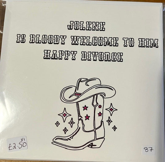 Handmade Greetings Card Divorce/Breakup